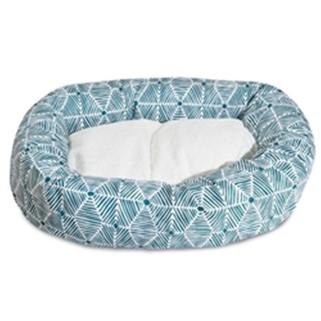 MAJESTIC PET 32 in. Charlie Emerald Sherpa Bagel Bed 78899554270